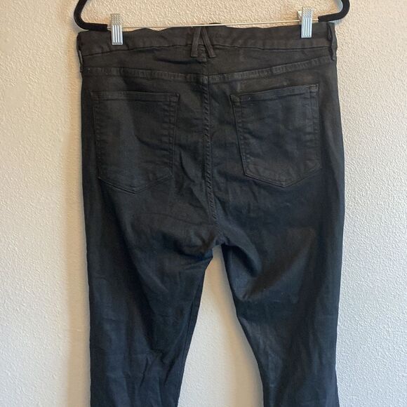 NWOT- GOOD AMERICAN- Good Leg- shiny black- Size 15/33 - Picture 5 of 9